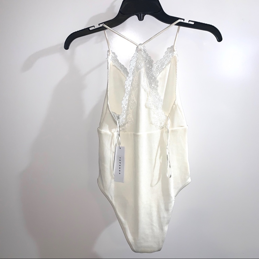 TOPSHOP Ribbed Lace Bodysuit - Picture 4 of 4